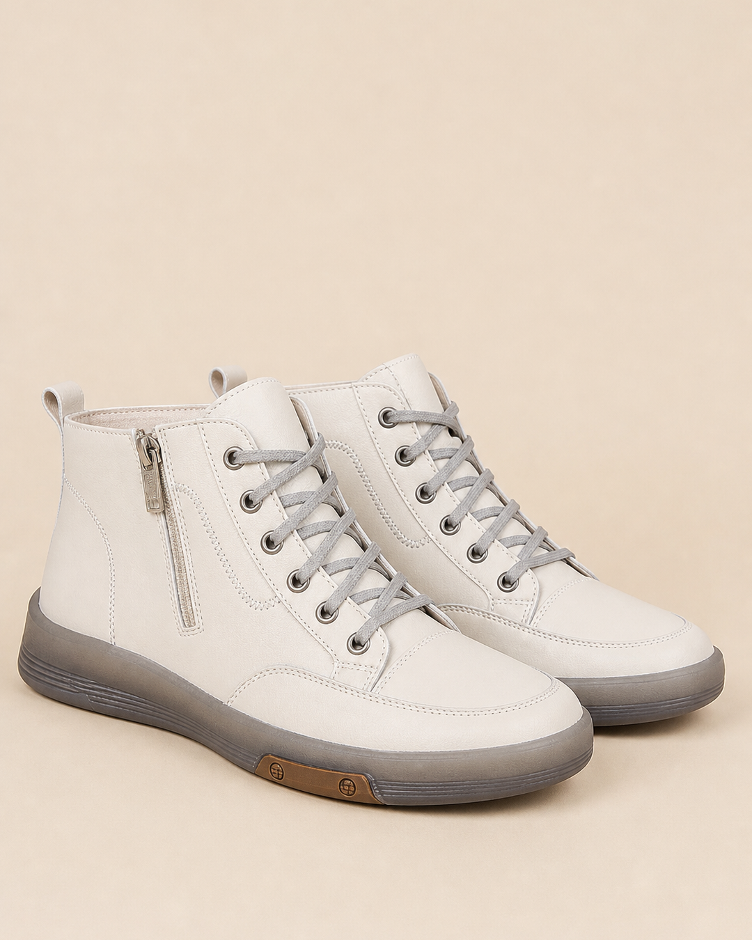 June | Flat Lace-up Combat Boot
