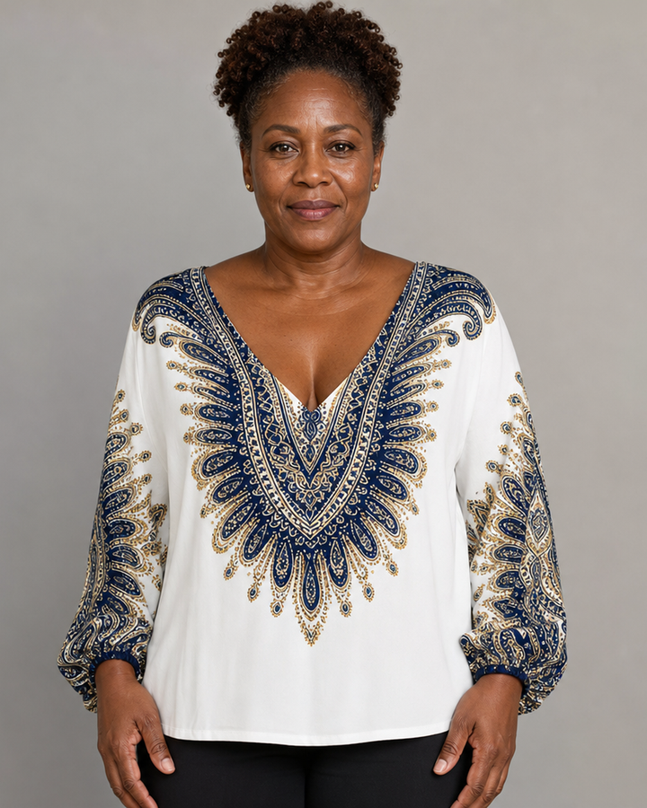 Elara | Paisley Print Blouse