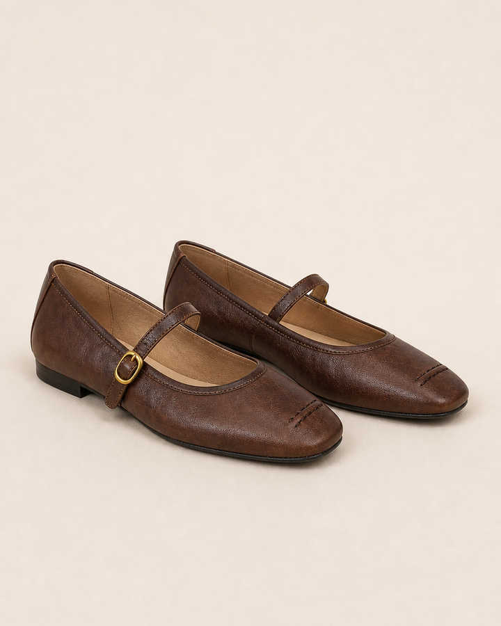 Rosemary | Leather Flats