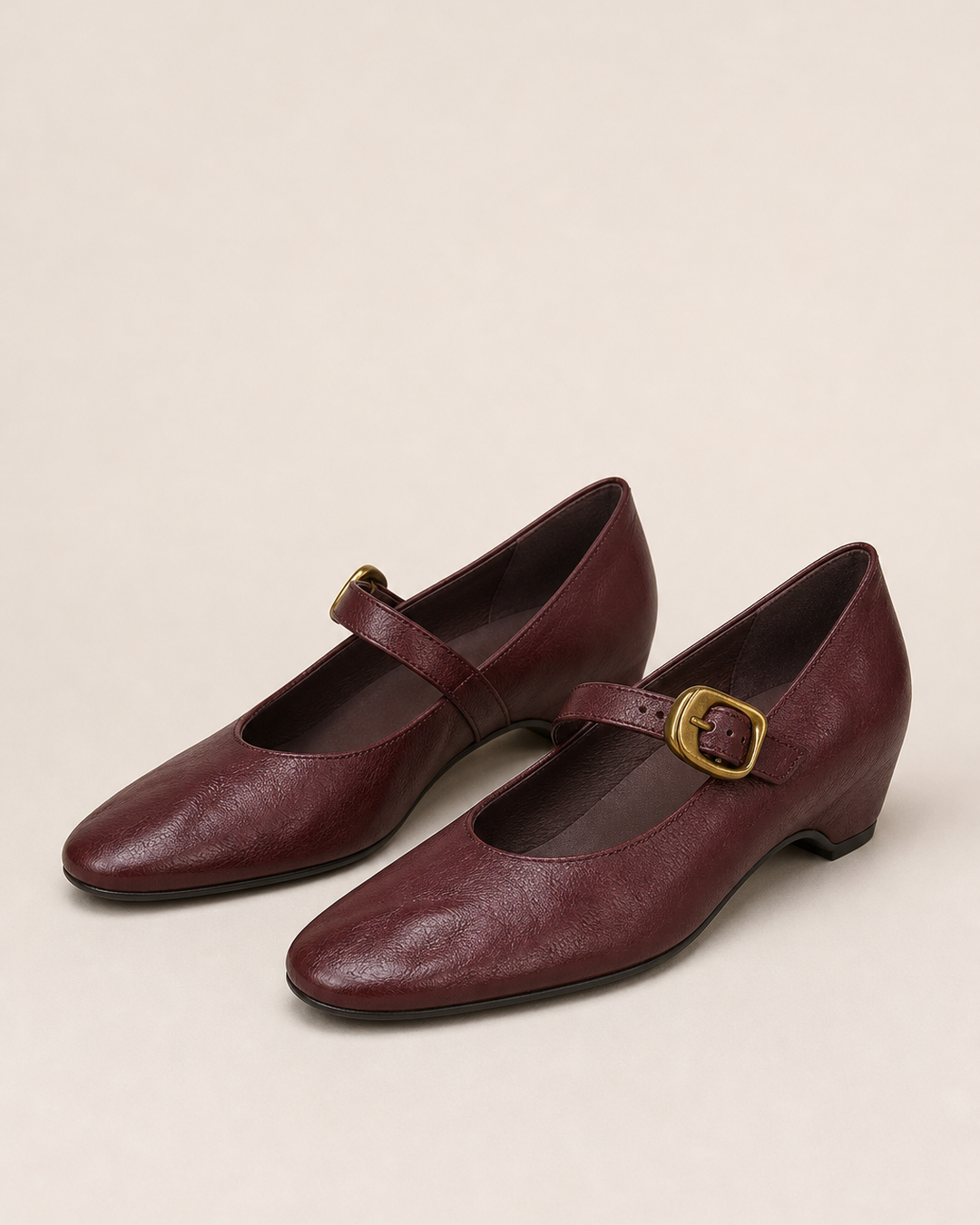 Jessie | Round-Toe Mary Jane Flats