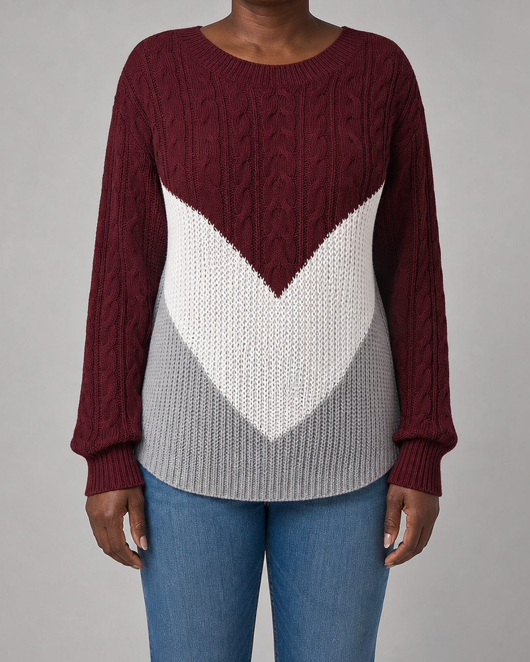 Flora | Chevron Stitch Pullover