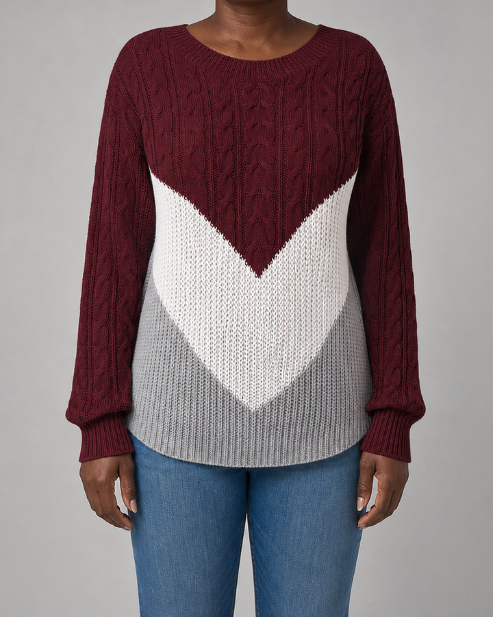 Flora | Chevron Stitch Pullover