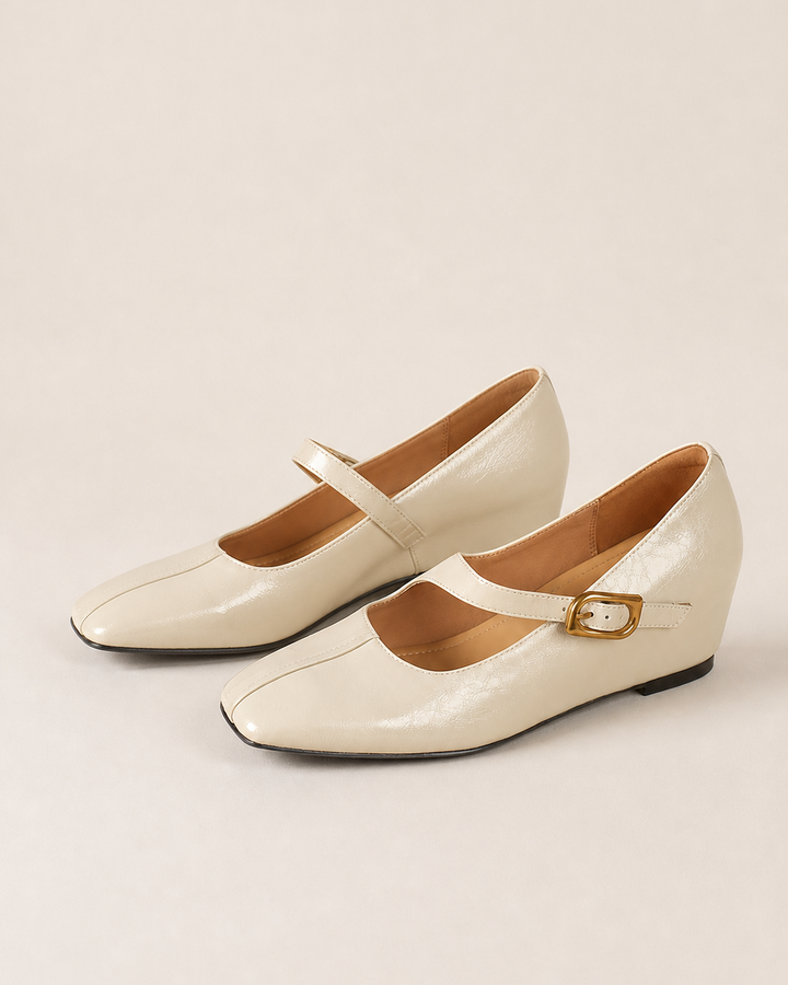 Miriam | Genuine Leather Mary Jane Heels