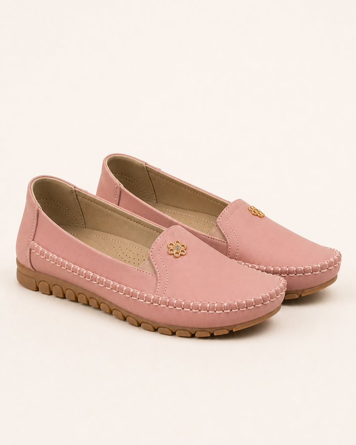 Lorraine | Stitched Flat Loafer
