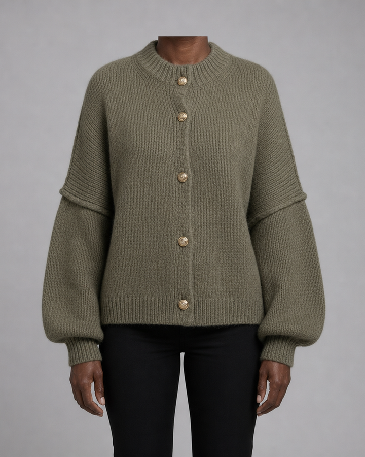 Aveline Braided Cable Knit Cardigan