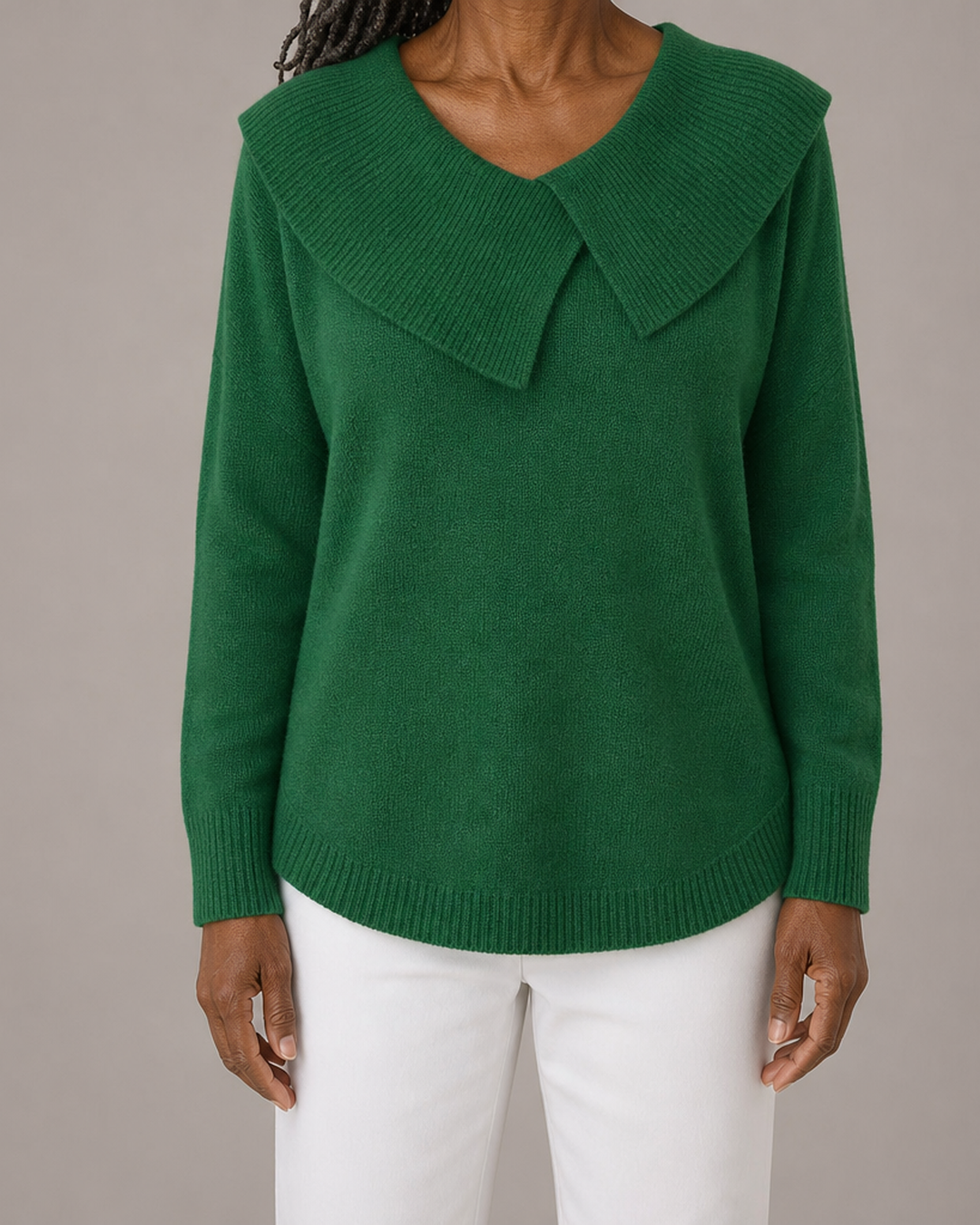 Shelby | Ribbed Collar Sweater