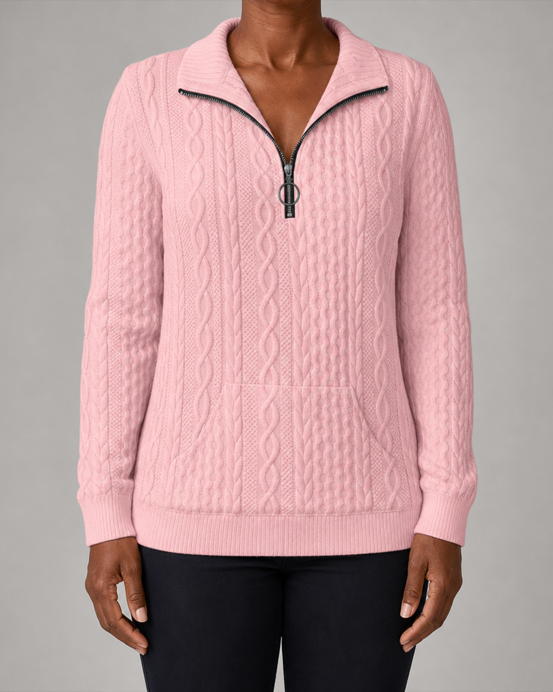 Zoé | Modern Zip-up Sweater