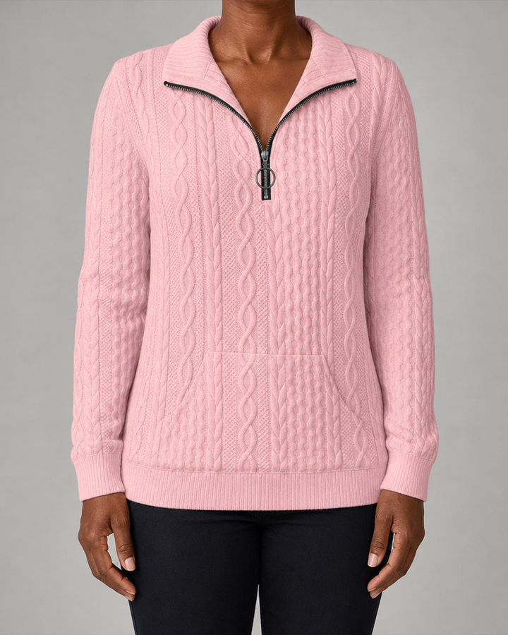 Zoé | Modern Zip-up Sweater