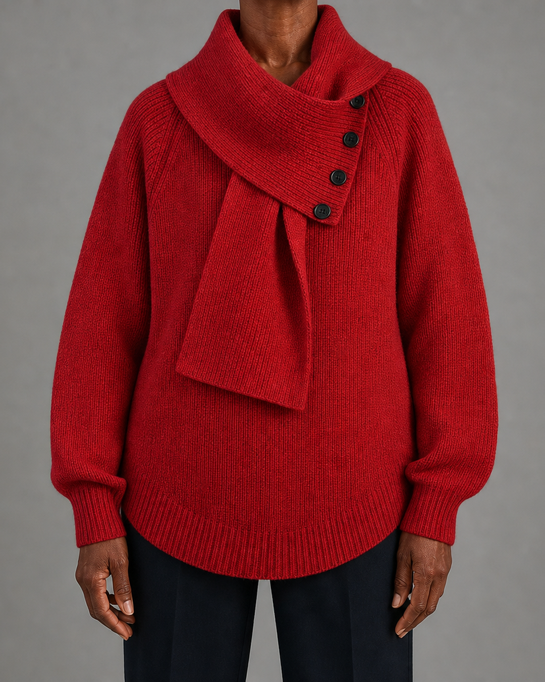 Imogen | Cozy Scarf-neck Sweater