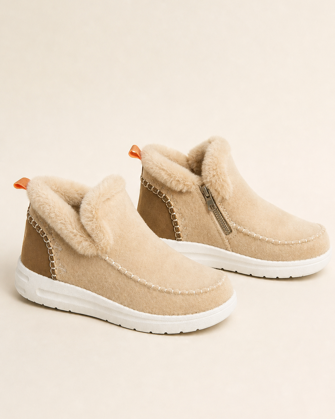 Faye | Fleece-Lined High-Top Colour-Block Boot