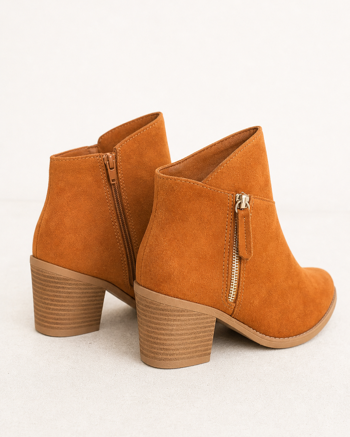 Maureen | Suede Wide-Fit Short Boot