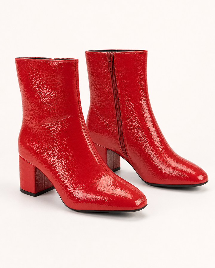Noelle | Heeled Side-Zip Ankle Boot