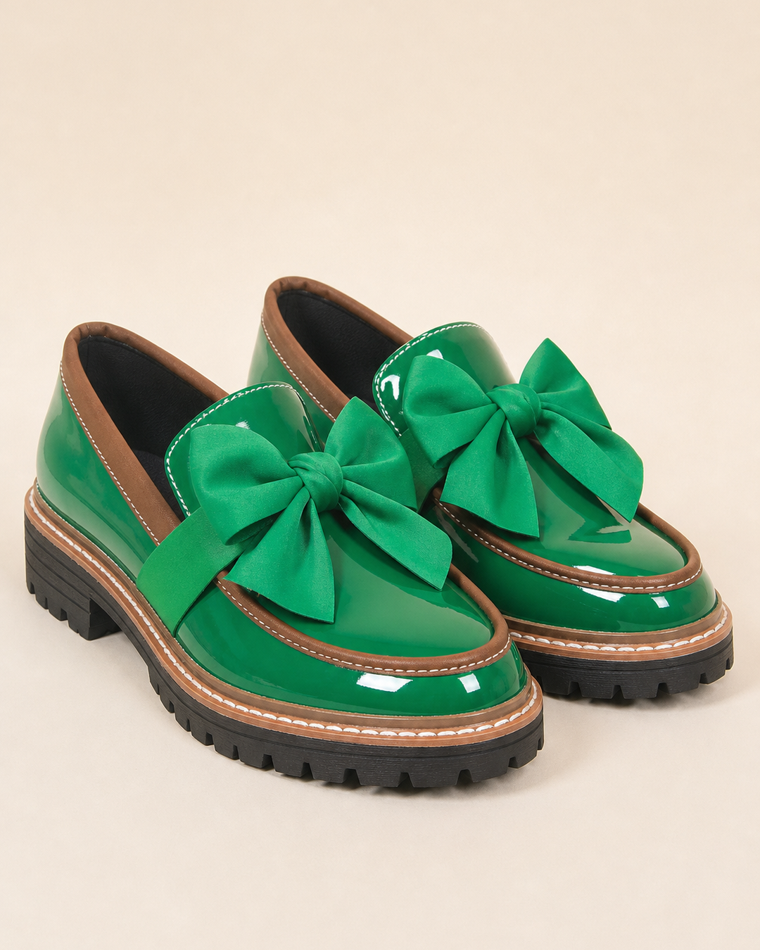 Willa | Bow Platform Wide-fit Loafer