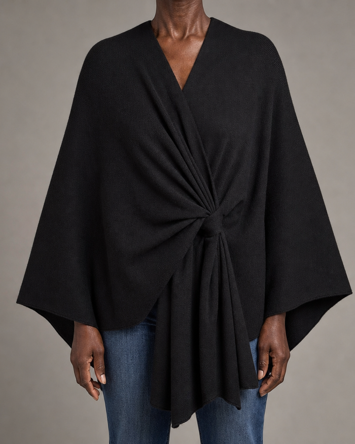 Briana | Elegant Draped Poncho