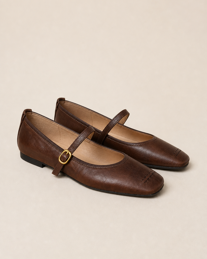 Rosemary | Leather Flats