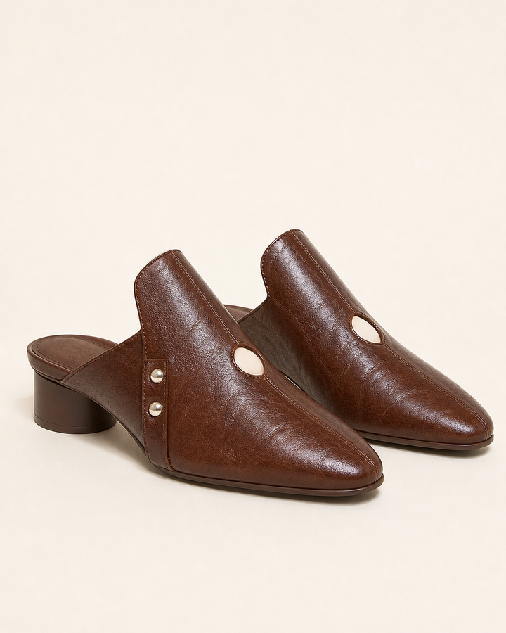 Maude | Genuine Leather Mules
