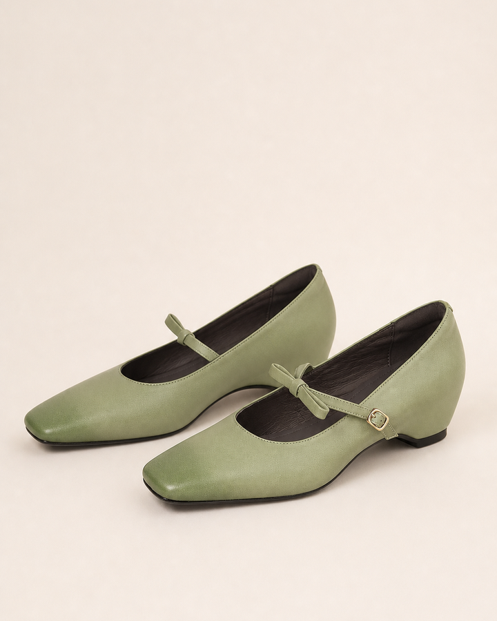 Leola | Bow-Strap Mary Jane Pumps