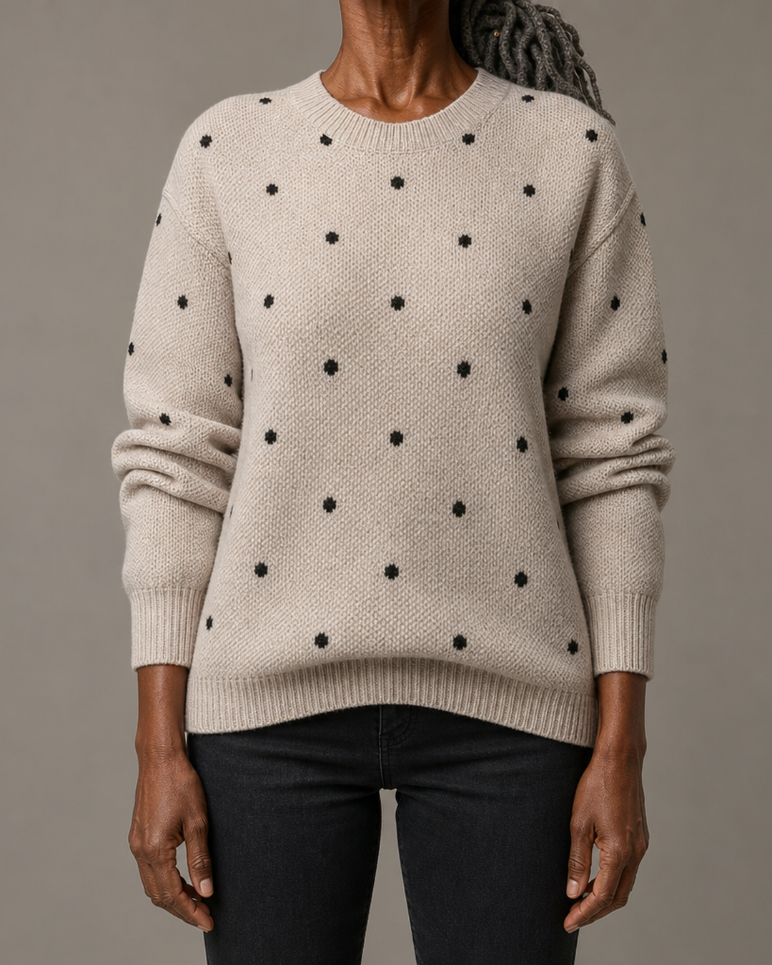 Romy | Cozy Dot Sweater