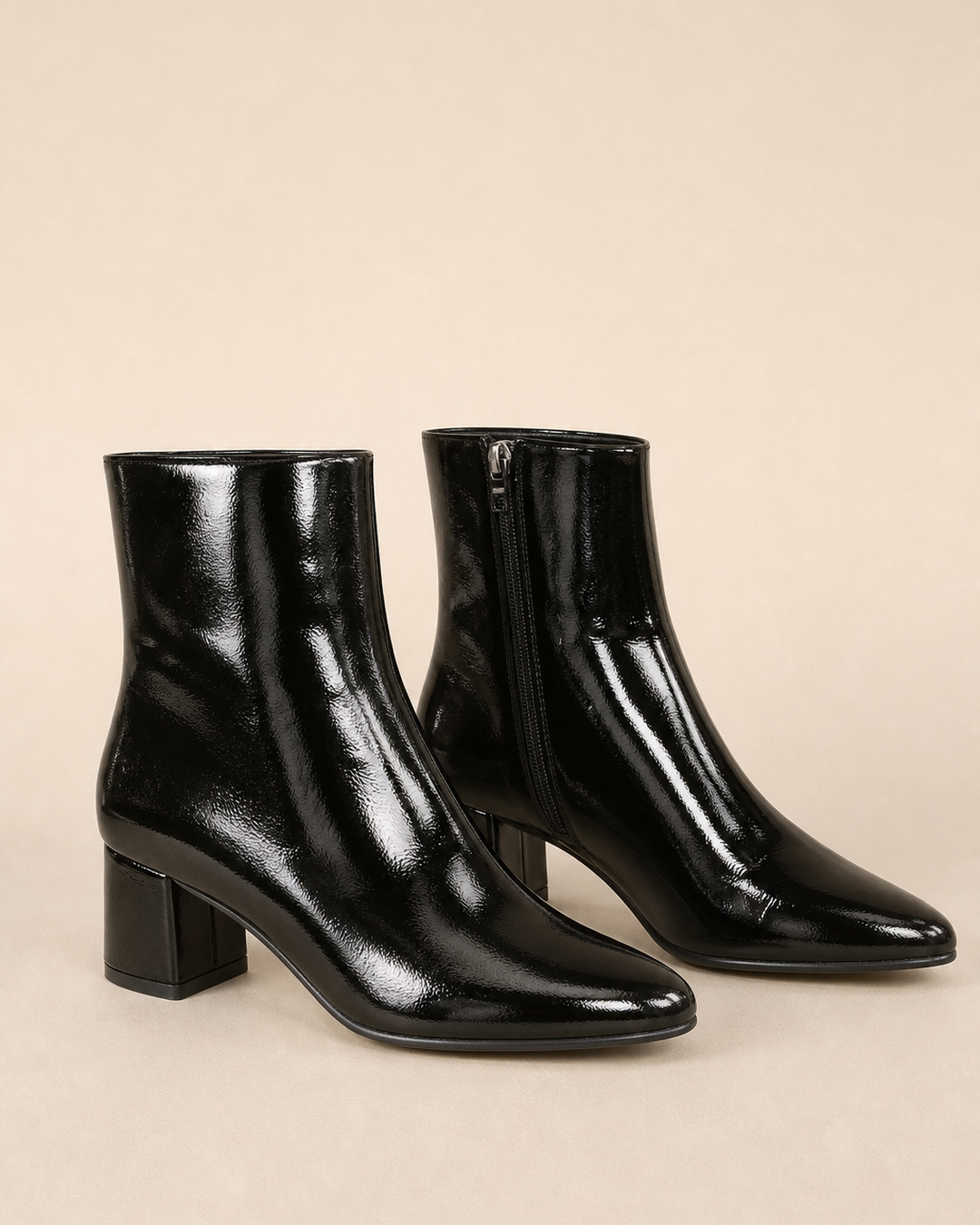 Noelle | Heeled Side-Zip Ankle Boot