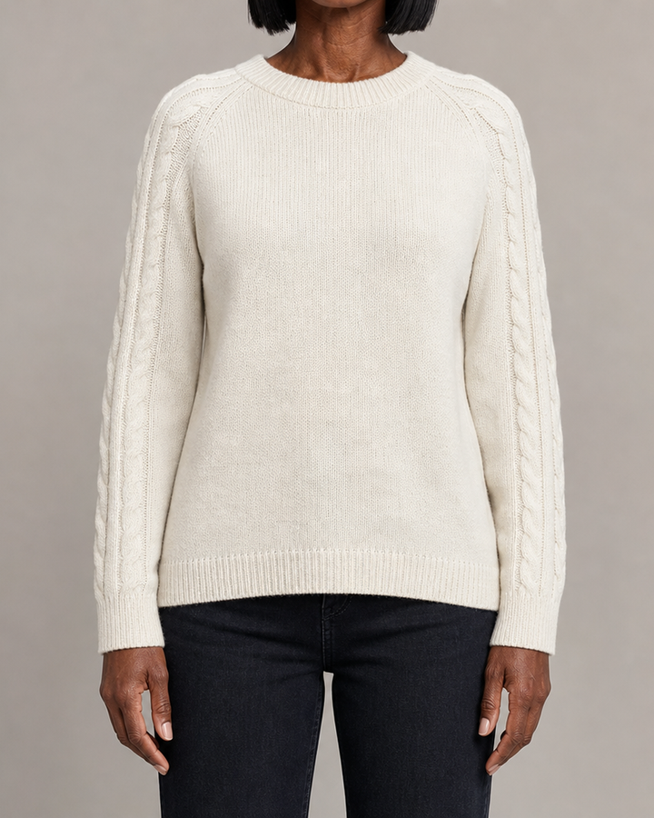 Betsy | Button-detail Cable Jumper