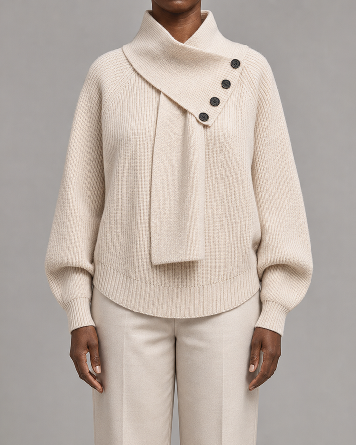 Imogen | Cozy Scarf-neck Sweater