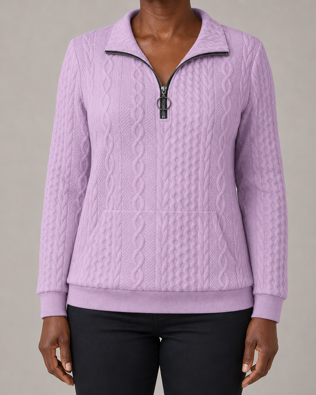 Zoé | Modern Zip-up Sweater
