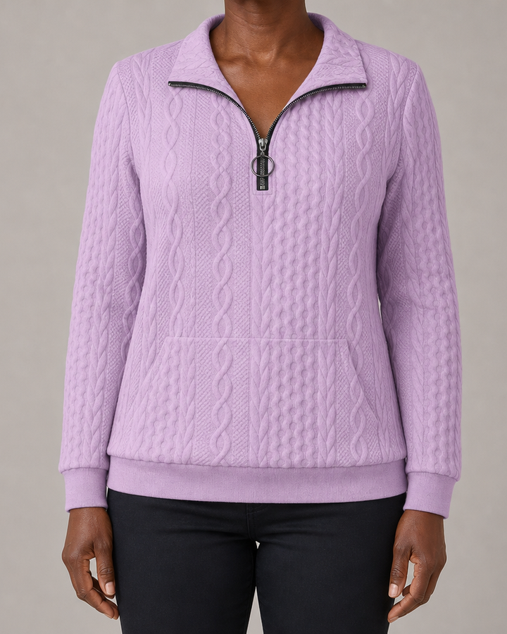 Zoé | Modern Zip-up Sweater