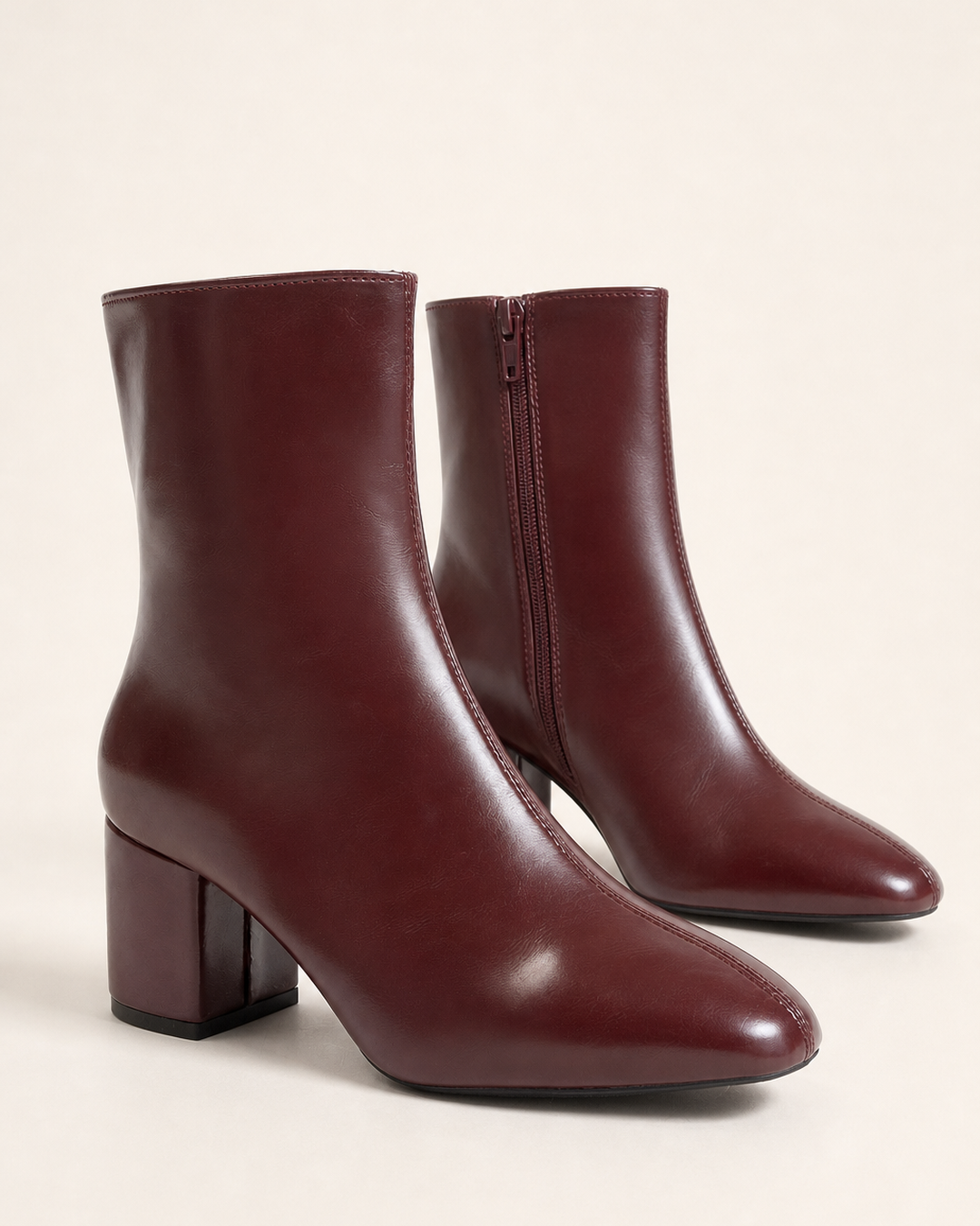 Noelle | Heeled Side-Zip Ankle Boot