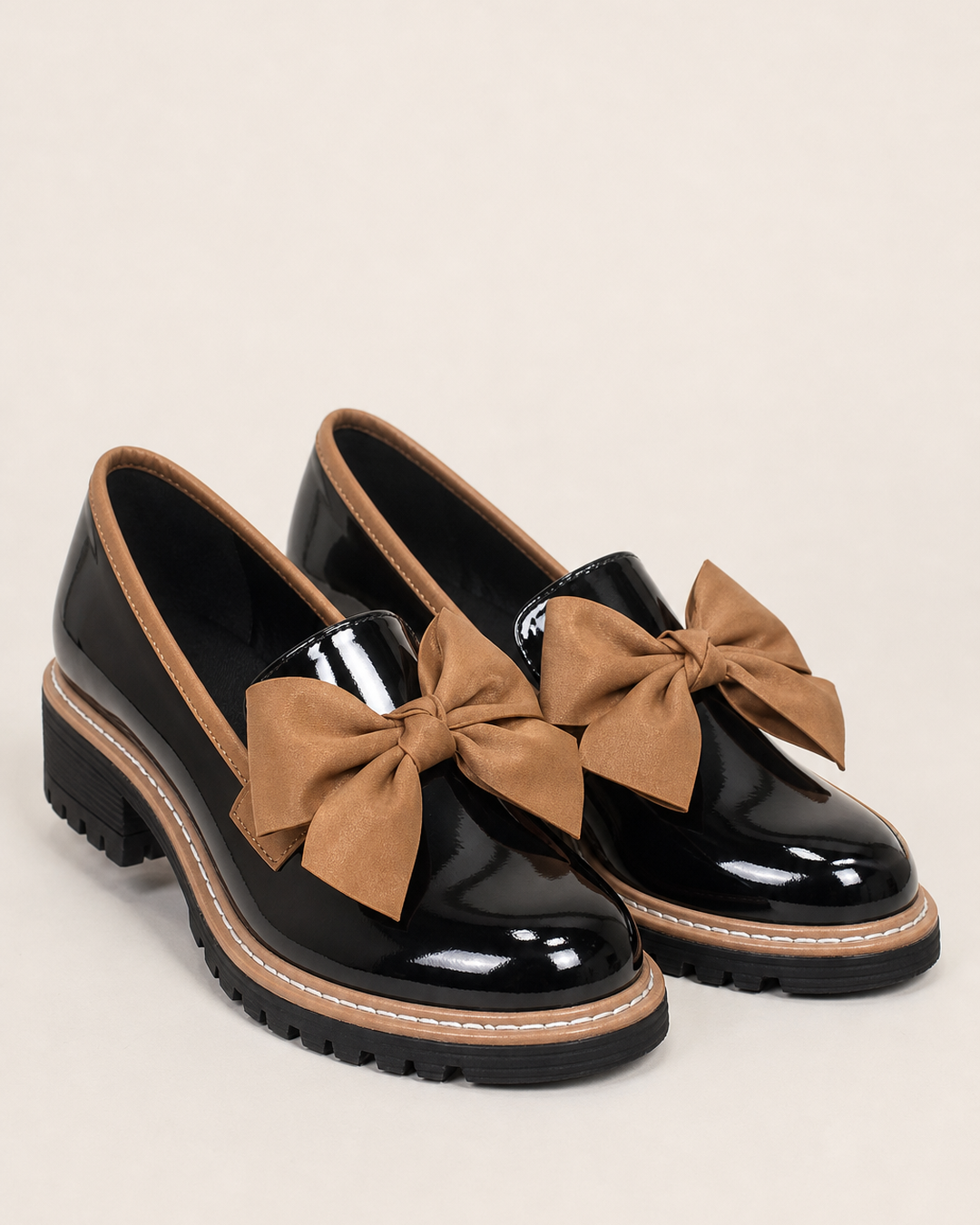 Willa | Bow Platform Wide-fit Loafer