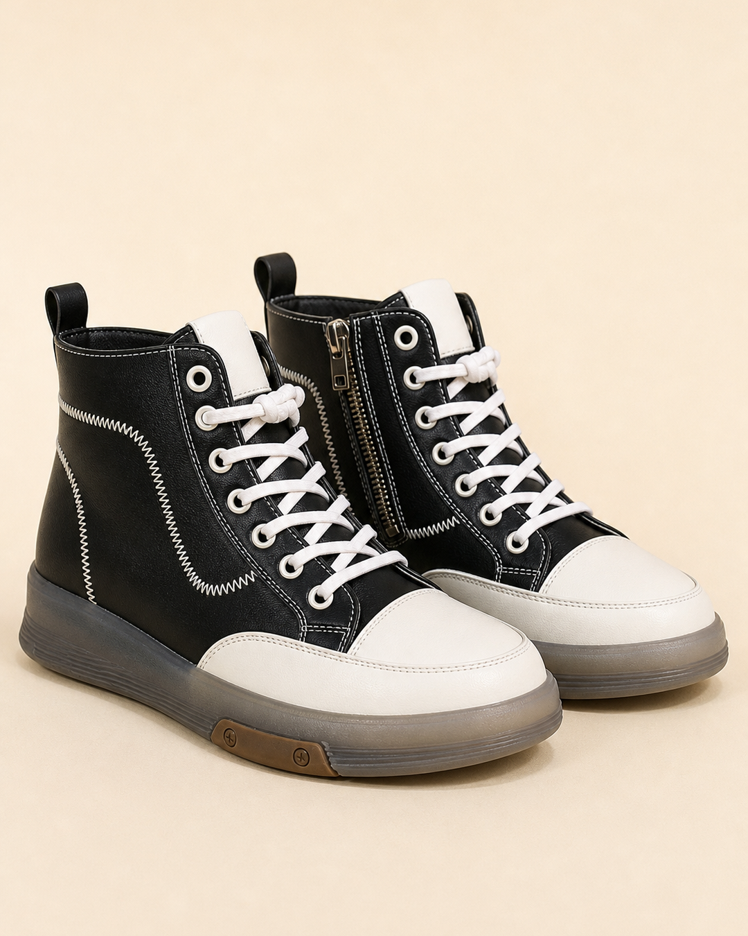 June | Flat Lace-up Combat Boot