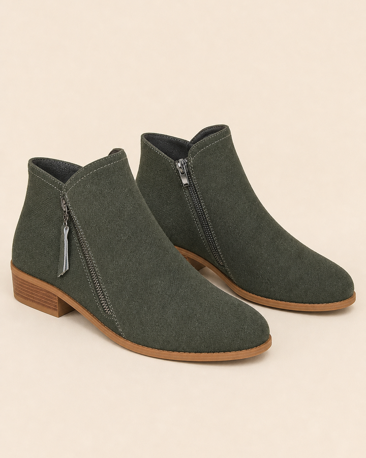 Maureen | Suede Wide-Fit Short Boot