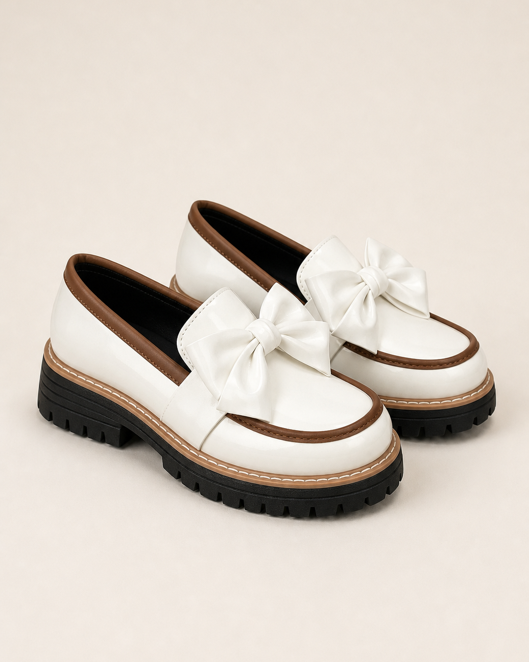 Willa | Bow Platform Wide-fit Loafer