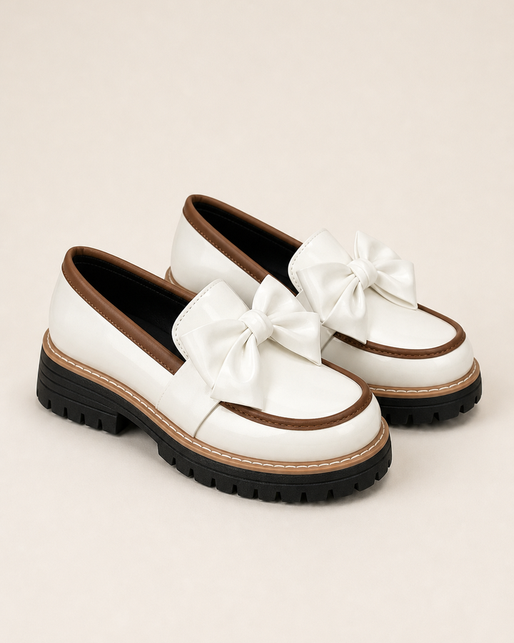 Willa | Bow Platform Wide-fit Loafer