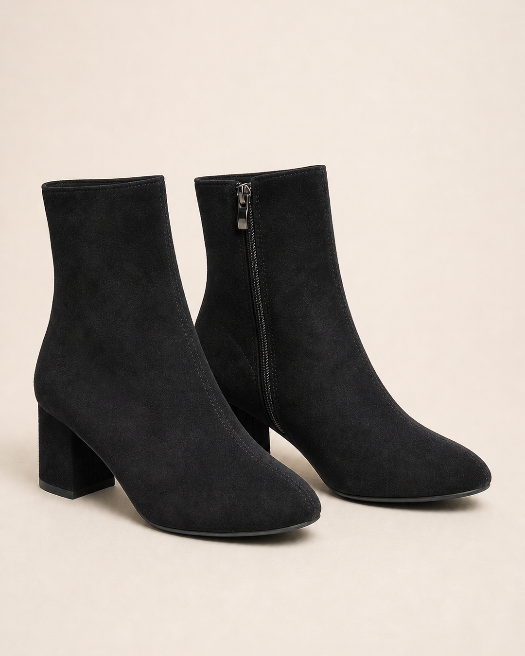Noelle | Heeled Side-Zip Ankle Boot