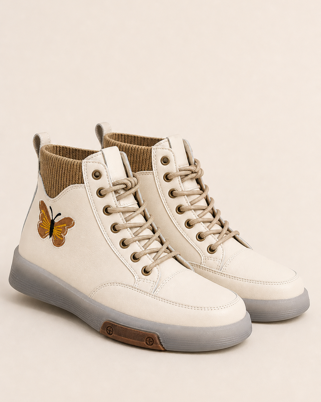 June | Flat Lace-up Combat Boot