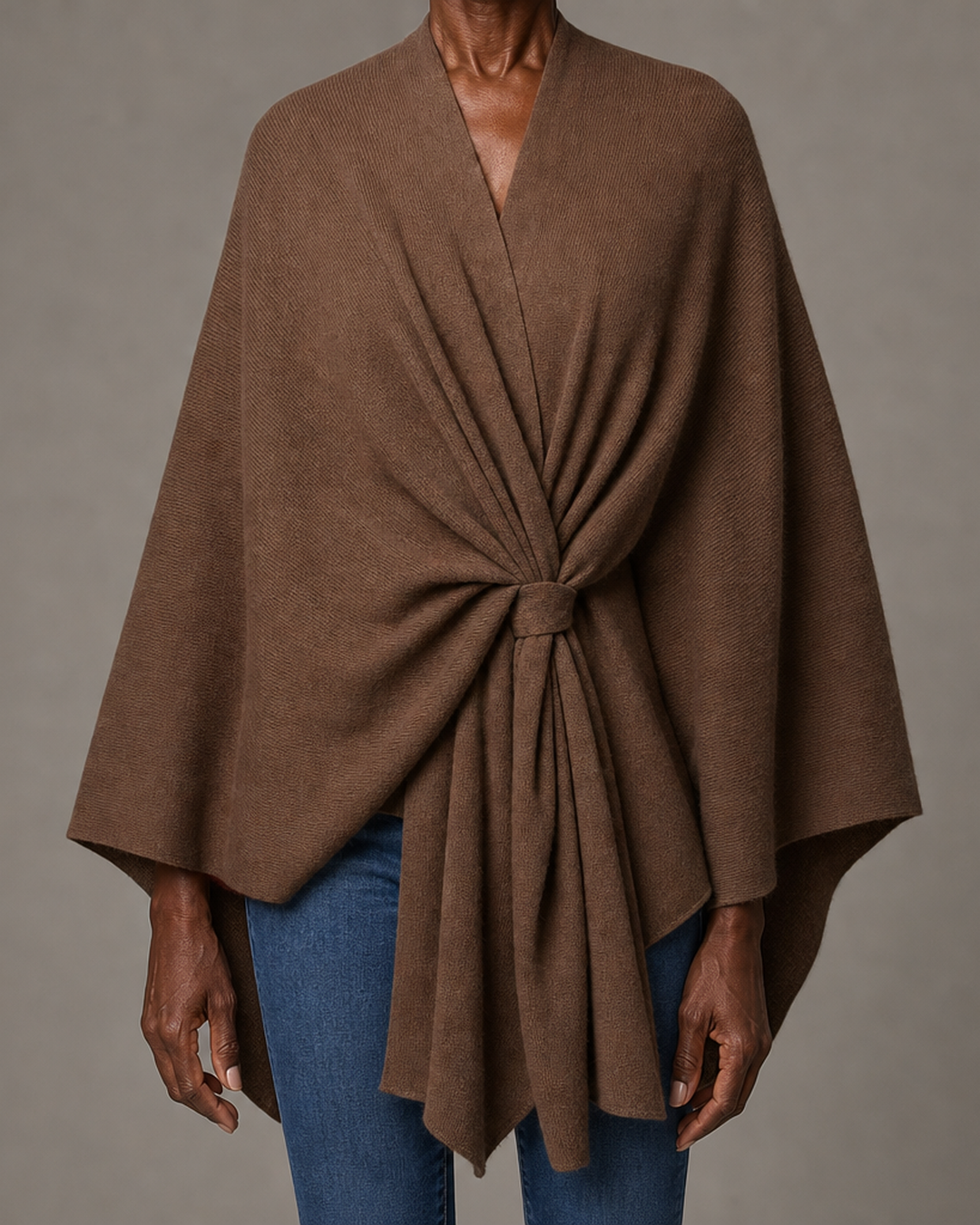 Briana | Elegant Draped Poncho