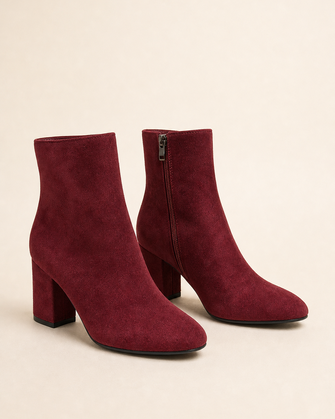 Noelle | Heeled Side-Zip Ankle Boot