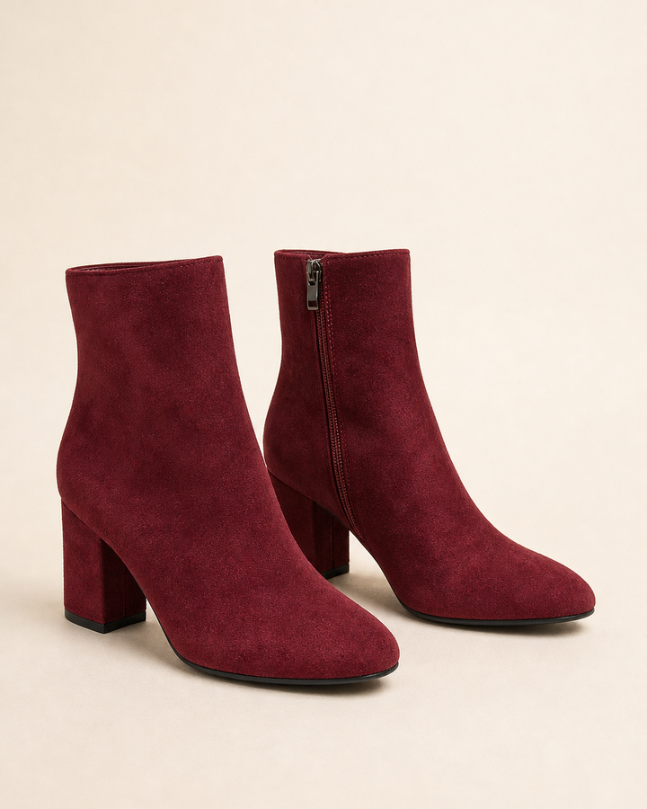 Noelle | Heeled Side-Zip Ankle Boot