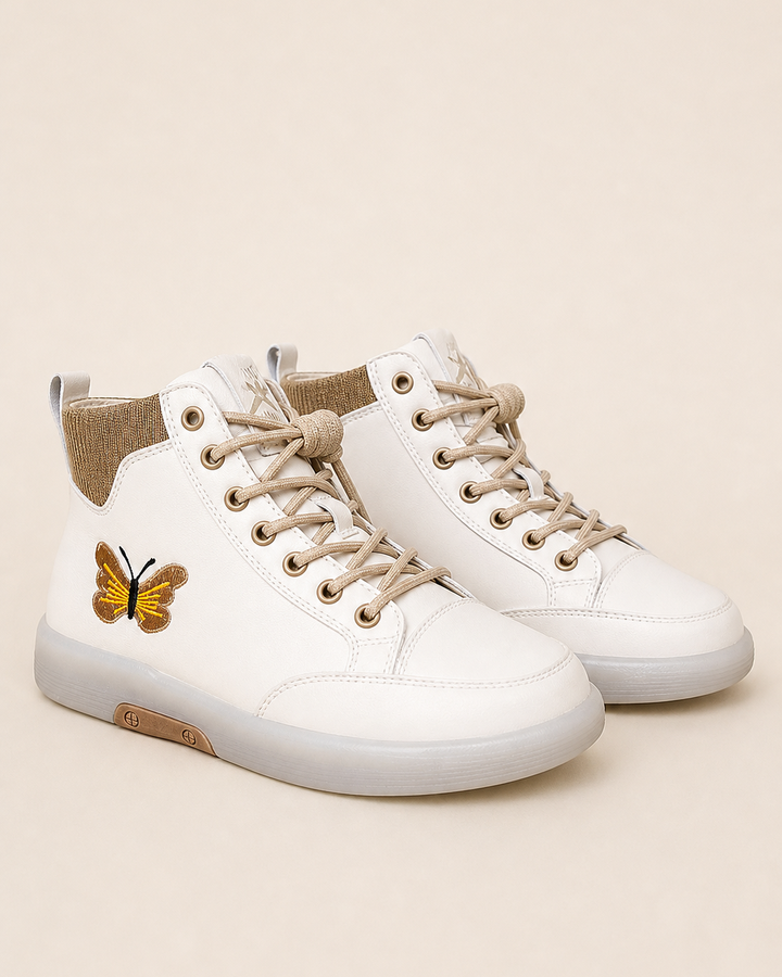 June | Flat Lace-up Combat Boot
