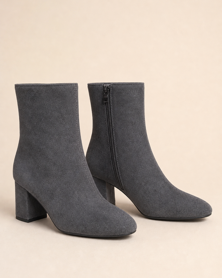 Noelle | Heeled Side-Zip Ankle Boot
