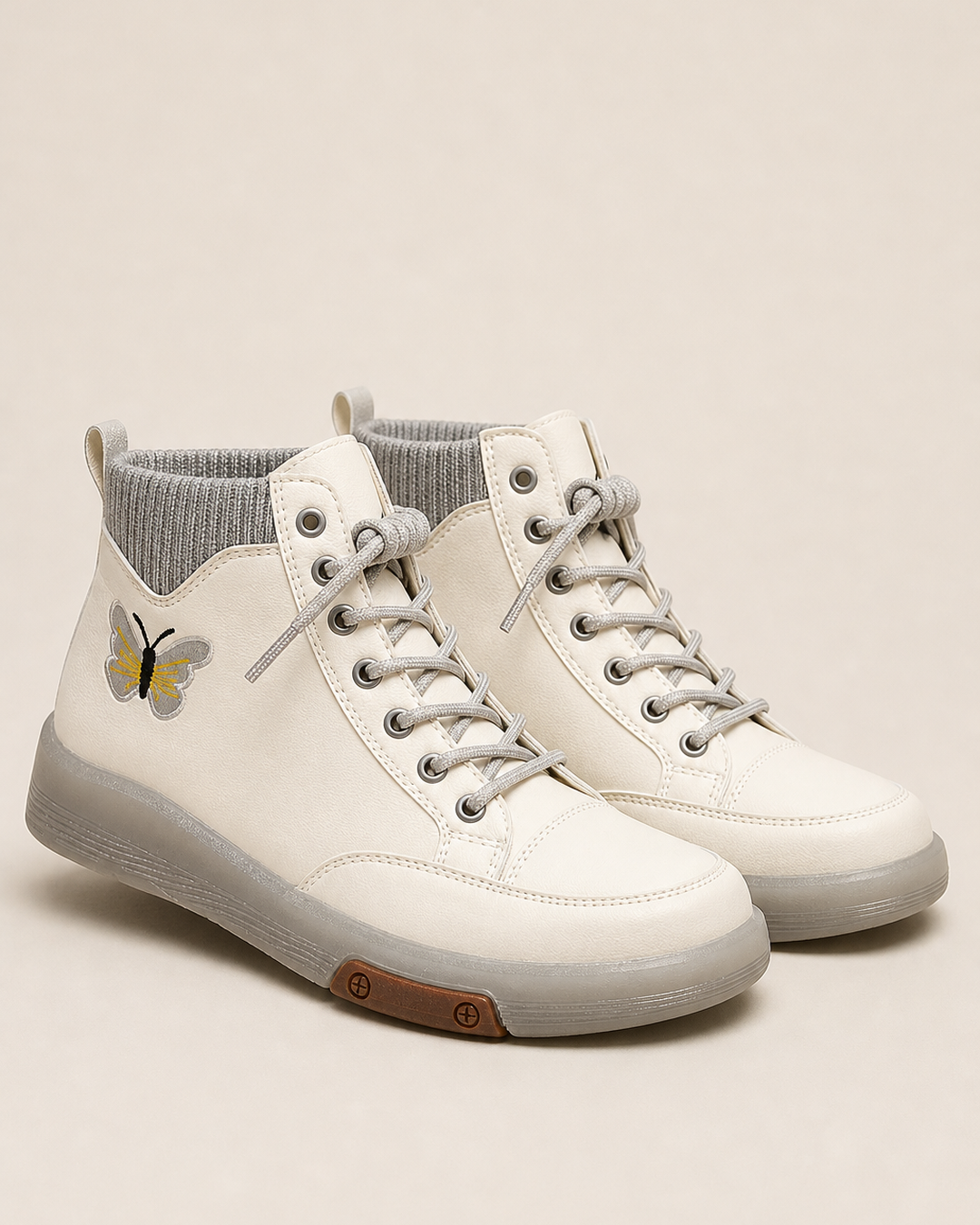 June | Flat Lace-up Combat Boot