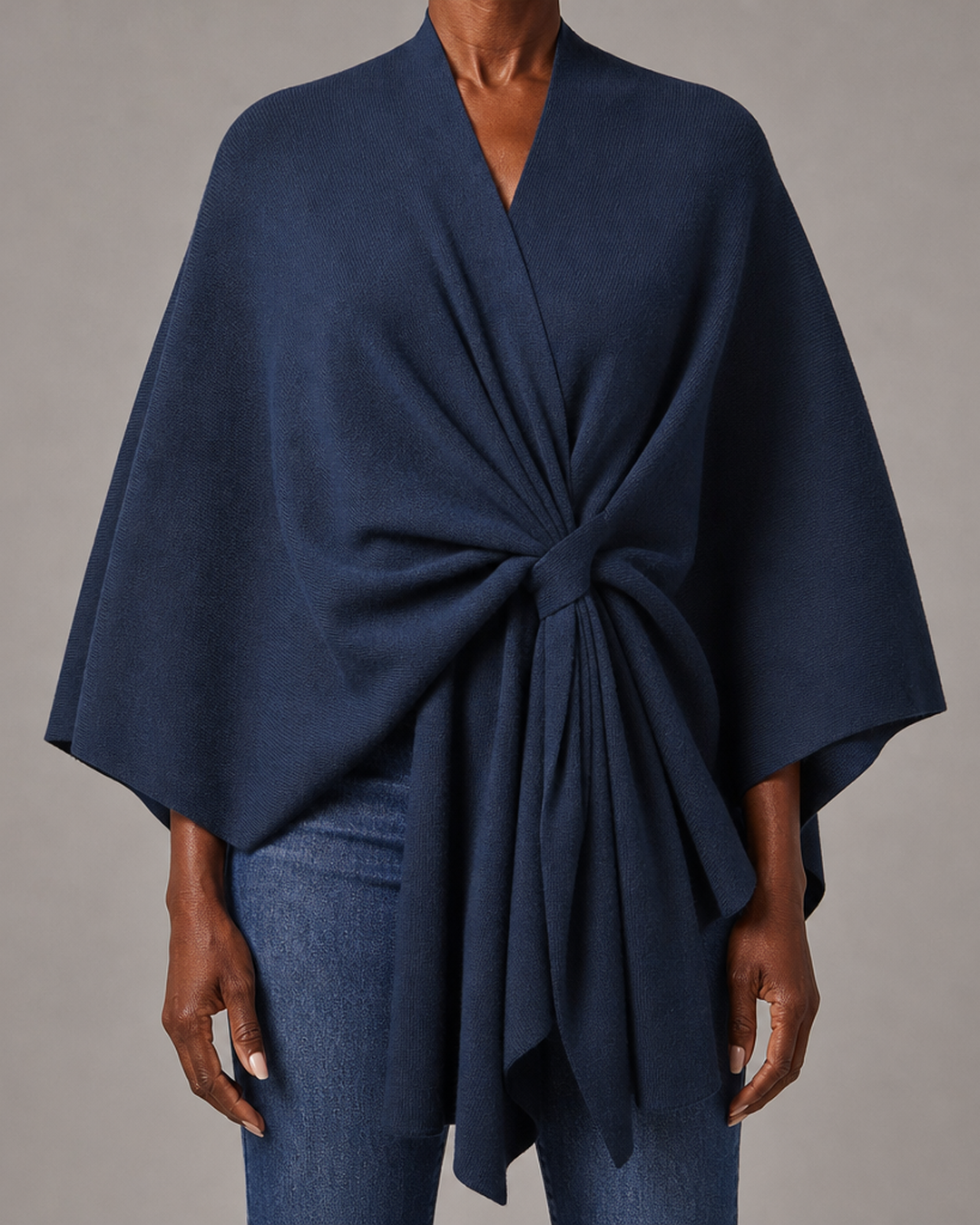 Briana | Elegant Draped Poncho