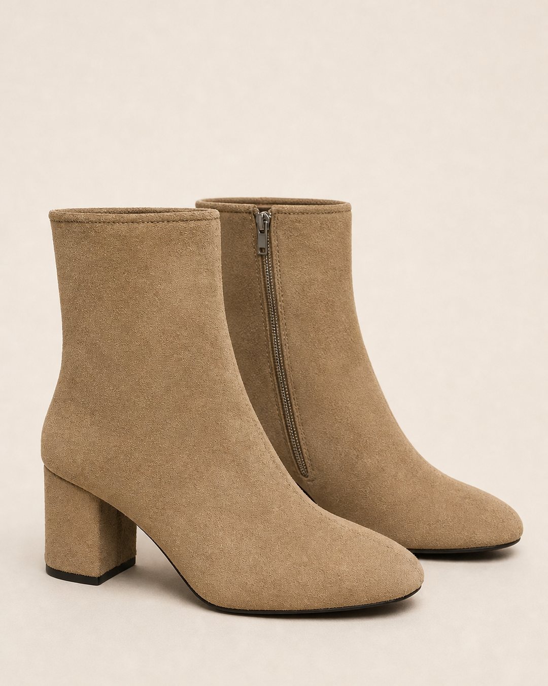 Noelle | Heeled Side-Zip Ankle Boot