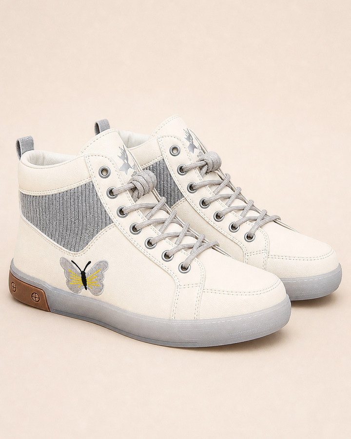 June | Flat Lace-up Combat Boot