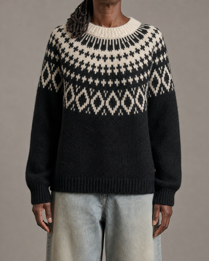 Sylvia | Grey Ii Vintage Fair Isle Pullover