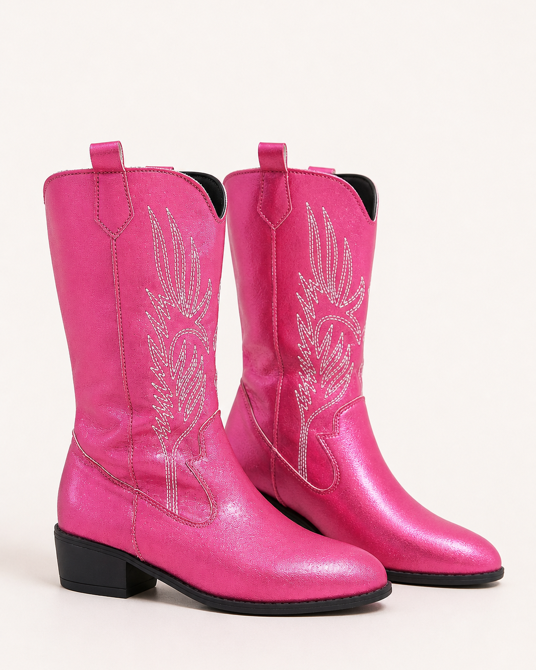 Roslyn | Embroidered Pointed-toe Western Knee Boot