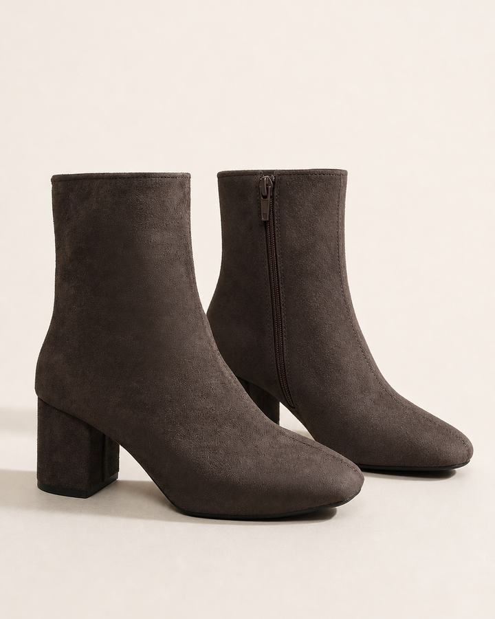 Noelle | Heeled Side-Zip Ankle Boot