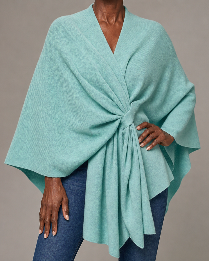 Briana | Elegant Draped Poncho