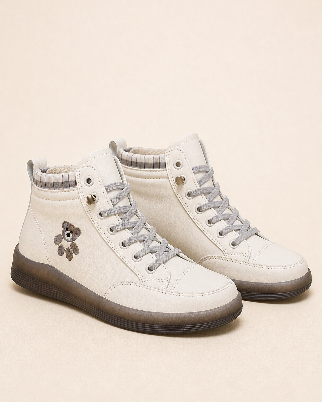 June | Flat Lace-up Combat Boot