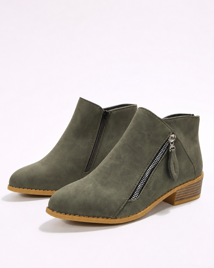 Maureen | Suede Wide-Fit Short Boot
